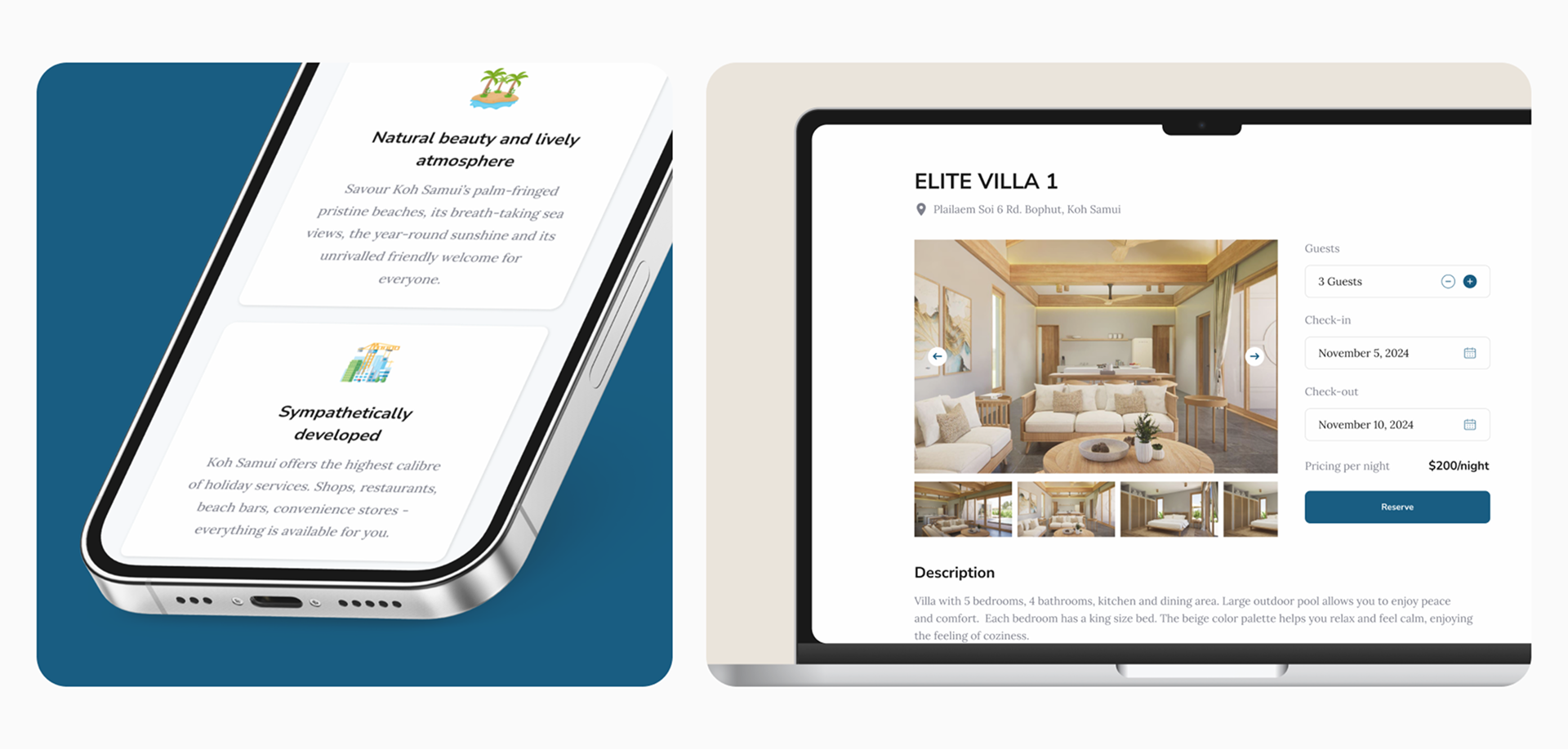 Desktop and mobile versions